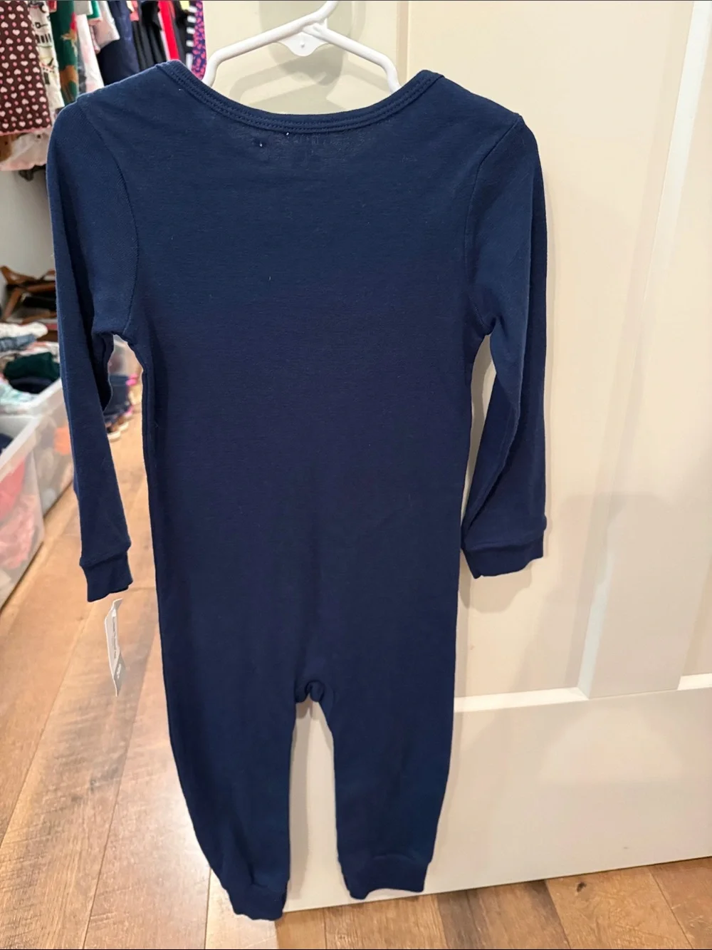 Carter's Navy Long-Sleeve 'Everyone is Thankful for Me' One-Piece